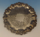 Hw & Co. English Sterling Silver Salver Tray w/Grapes Footed Circa 1849 (#0376)