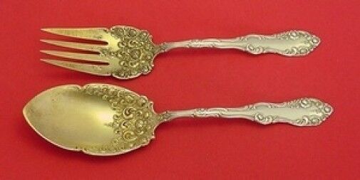 Old English by Towle Sterling Silver Salad Serving Set 2pc GW 9 1/2"