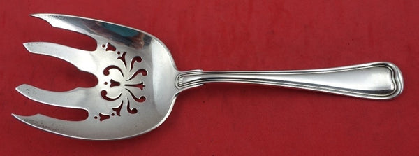 Old French by Gorham Sterling Silver Fish Serving Fork large pierced 8 1/2"