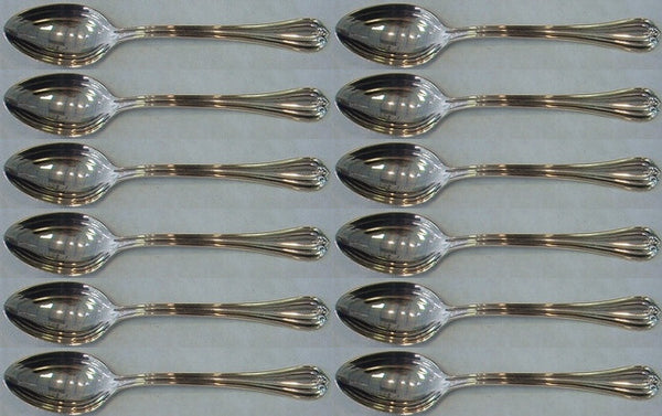 Woodwind by Reed and Barton Sterling Silver Teaspoon Set of 12 pcs 6 1/8"