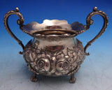 Rose by Stieff Sterling Silver Sugar and Creamer Set 2pc Hand Chased (#8592)