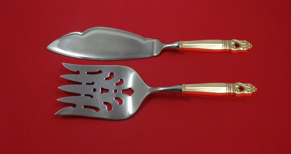 Royal Danish by International Sterling Silver Fish Serving Set 2 Pc Custom HHWS