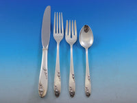 Rosecrest by Alvin Sterling Silver Flatware Set for 12 Service 66 pieces