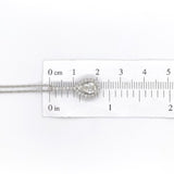 Platinum GIA .65ct Genuine Natural Pear Cut Diamond Pendant Jewelry (#J5927)