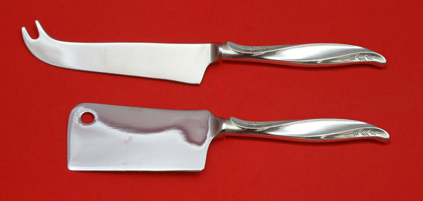 Pine Spray by International Sterling Silver Cheese Serving Set 2pc HHWS  Custom