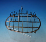 English Georgian Sterling Silver Toast Rack with Applied Feet 4.5 ozt. (#5631)
