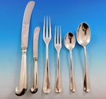 Queen Anne Williamsburg by Stieff Sterling Silver Flatware Set 12 Dinner 74 pcs