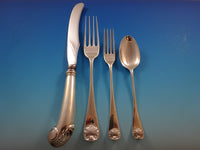 Williamsburg Shell by Stieff Sterling Silver Dinner Flatware Set Service 51 Pcs