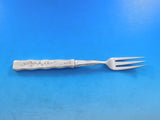 Lap Over Acid Etched by Tiffany Sterling Silver Fruit Fork HH AS Foliage 7"