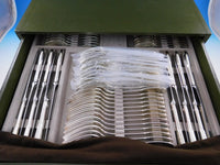 Arcantia Vendome Christofle Silverplate Flatware Set 12 Service 121 pcs Unused