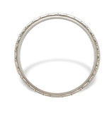 18k White Gold Wedding Band Ring Size 6.5 Jewelry (#J7283)