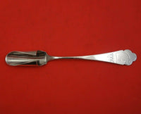 Vanderslice Coin Silver Cheese Scoop with Acid Etched Mouse 8 1/4" Serving