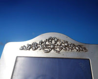 J.B. Ltd English Sterling Silver Picture Frame with Bow and Flowers (#5778)