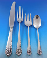 Ecstasy by Amston Sterling Silver Flatware Set for 8 Service 40 pcs Dinner Size