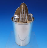 Austrian .812 Silver Traveling Set 6pc in Fitted Leatherette Case (#7566)