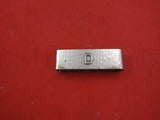 Lebolt Sterling Silver Napkin Ring with Applied Monogram "D" 3" x 7/8" x 7/8"