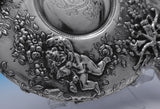 Tiffany and Co Sterling Silver Dresser Set 6pc Cherubs Motif (#8900) Lovely!