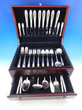 Rosecrest by Alvin Sterling Silver Flatware Set for 8 Service 56 pcs Dinner