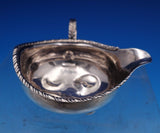 English Georgian Sterling Silver Sauce Boat Gadroon Rim Applied Handle (#7935)