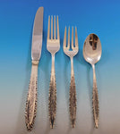 Floral Lace by Lunt Sterling Silver Flatware Set for 12 Service 54 Pieces