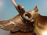 Isis by Gorham Sterling Silver Soup Ladle Gold Washed 3D Figural 12"