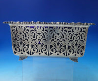 Wilkens German .800 Silver Serving Bowl Square w/Blue Cobalt Liner c1920 (#5929)