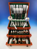 Acropole by Cesa 1882 Italy 800 Silver Flatware Set for 18 Service 115 pc Dinner