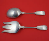 Fiddle Thread by Frank Smith Sterling Silver Salad Serving Set 2pc AS Original