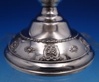 Rose Point by Wallace Sterling Silver Candlestick #4640-9 3 1/2" (#8253)