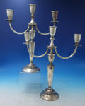 Flanders by Mueck-Carey Co Sterling Silver Candelabra Pair 3-Light #943 (#5872)
