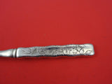 Lap Over Edge Acid Etched by Tiffany & Co Sterling Fruit Fork w/ foliage HHAS 7"