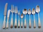 Lexington Jensen USA Sterling Silver Flatware Set Service 66 pieces Fiddle