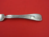 Lap Over Edge Acid Etched By Tiffany Sterling Regular Fork w/ flower  7"