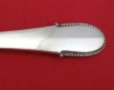 Beaded by Georg Jensen Sterling Silver Salad Serving Fork HH w/ Stainless 7 1/2"