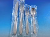 Fontur Satin by Ginkgo Stainless Steel Flatware Set for 4 Service 20 Pcs New