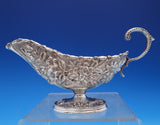 Baltimore Rose by Schofield Sterling Silver Gravy Boat Chased Repoussed (#9053)