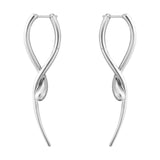 Mercy by Georg Jensen Sterling Silver Earrings Long Dangle Modern - New
