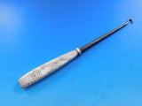 Lap Over Edge Acid Etched by Tiffany Sterling Silver Button Hook Flowers 8 1/2"