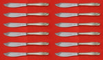 Stradivari by Wallace Sterling Silver Fish Knife Custom Set 12 pcs 8 1/4"