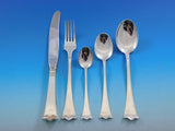 Kronesolv by J Tostrup Norway 830 Silver Flatware Set 12 Service 62 Pieces