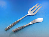 Contessina by Towle Sterling Silver Floral Flatware Set For 12 Service 67 Pieces