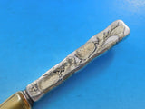 Lap Over Edge Acid Etched by Tiffany Sterling Dessert Knife GW HHAS w/ Pears