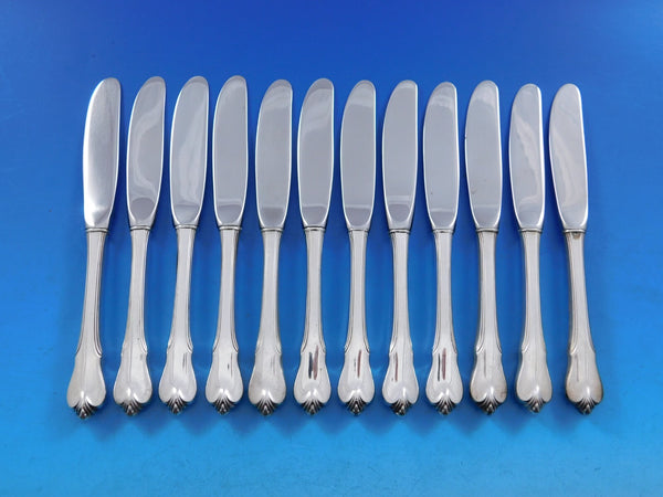 Grand Colonial by Wallace Sterling Silver Butter Spreader HH Mod Set 12pc 6 1/8"