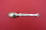 Pattern Unknown by Shiebler Sterling Demitasse Spoon GW w/leaf pattern 4 1/4"