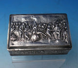 Dutch .833 Silver Box with Repoussed Street and Pastoral Scenes (#5375)