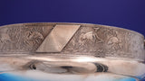 Whiting Sterling Silver Centerpiece Bowl w/Cranes 3-D Squirrels GW #431 (#0744)