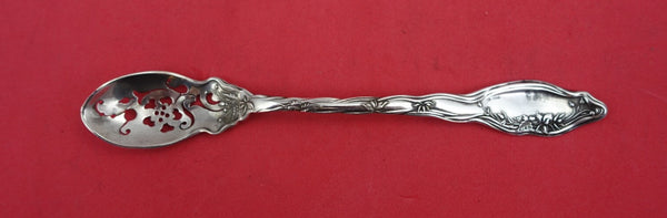 Mille Fleurs by International Sterling Olive Spoon pierced original 5 7/8"