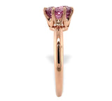 14k Rose Gold 1.92 Carat Pink Genuine Natural Spinel Solitaire Ring (#J7321)