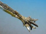 Japanese by Gorham Sterling Silver Ice Tong Gold Washed 6 1/4" Antique Server