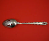 La Strada by International Sterling Silver Serving Spoon Pierced Original 8 3/4"